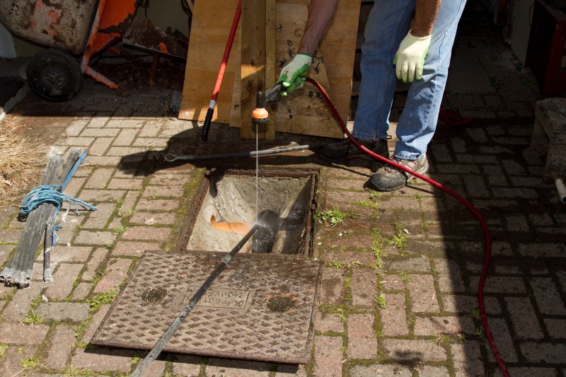 Drain work in progress in Brentford